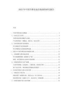 2025年中國(guó)升降樂(lè)池市場(chǎng)調(diào)查研究報(bào)告