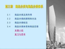 第三講商品分類與分類體系