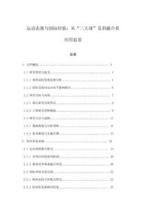 運動表現(xiàn)與國際經驗：從“三大球”競訓融合看應用前景