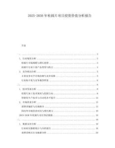 2025-2030年桂圓片項目投資價值分析報告