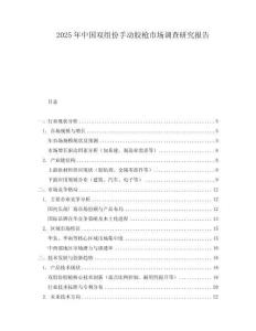 2025年中國雙組份手動膠槍市場調(diào)查研究報告