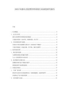 2025年感應(yīng)式收費(fèi)管理系統(tǒng)行業(yè)深度研究報(bào)告