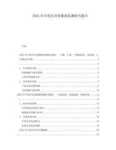 2025年中國光導(dǎo)管數(shù)據(jù)監(jiān)測研究報(bào)告