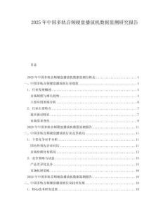 2025年中國多軌音頻硬盤播放機數(shù)據(jù)監(jiān)測研究報告
