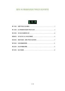 面向5G網絡的資源子網切片技術研究-洞察及研究