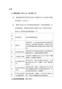 2017高職 數控裝調及技術改造 試卷（正式賽卷）