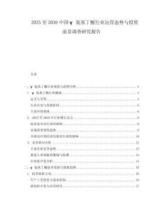 2025至2030中國γ氨基丁酸行業(yè)運(yùn)營態(tài)勢(shì)與投資前景調(diào)查研究報(bào)告