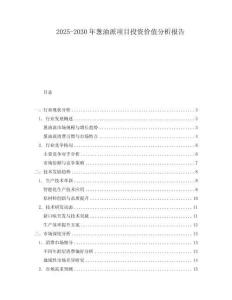 2025-2030年蔥油派項目投資價值分析報告