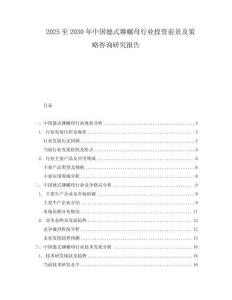 2025至2030年中國德式鉚螺母行業投資前景及策略咨詢研究報告