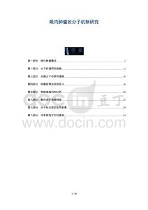 眼內腫瘤的分子機制研究-洞察及研究