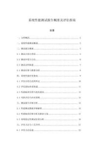 系統(tǒng)性能測試報告概要及評估指南