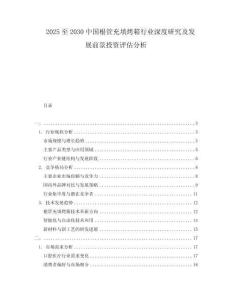 2025至2030中國根管充填烤箱行業(yè)深度研究及發(fā)展前景投資評(píng)估分析