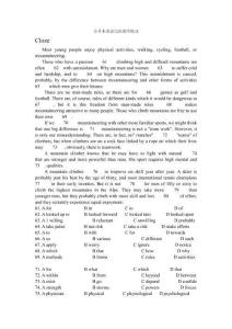 專升本英語完形填空練習(xí)(1)