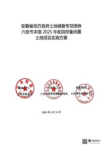 1.實(shí)施方案-六安市本級(jí)2025年收回存量閑置土地項(xiàng)目