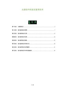 光通信中的波長復(fù)用技術(shù)-洞察及研究