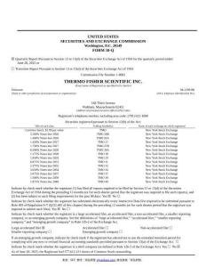 【SEC-2025行業(yè)研究報(bào)告】Form 10-Q THERMO FISHER SCIENTIFIC INC.