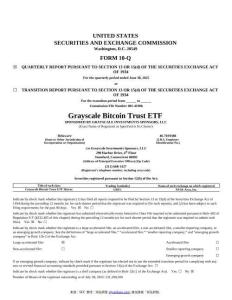 【SEC-2025行業(yè)研究報(bào)告】Form 10-Q Grayscale Bitcoin Trust ETF