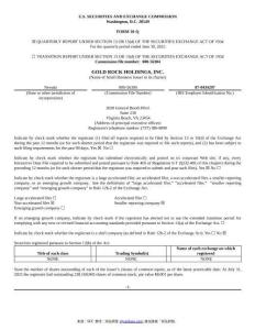 【SEC-2025行業研究報告】Form 10-Q GOLD ROCK HOLDINGS INC.