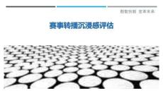 賽事轉播沉浸感評估最佳分析