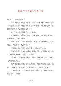 2025年光陰最為寶貴作文