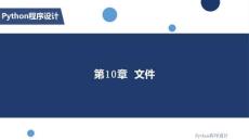 Python程序設(shè)計(jì)基礎(chǔ) 課件 第10章 文件