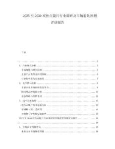 2025至2030雙焦點鏡片行業調研及市場前景預測評估報告