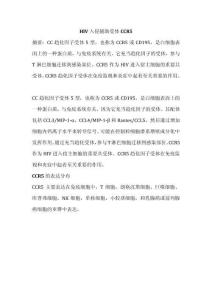 HIV入侵輔助受體CCR5