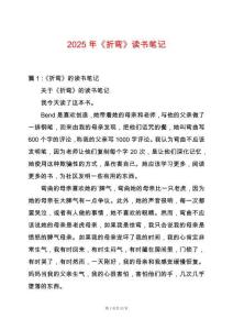 2025年《折彎》讀書筆記