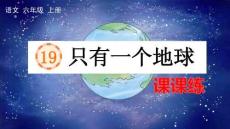 24人教統編版-小學六年級上冊第六單元19 只有一個地球 課課練