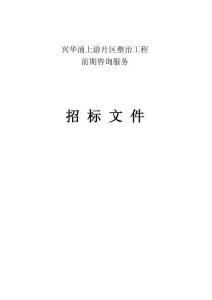 興華涌上游片區(qū)整治工程前期咨詢服務(wù)招標(biāo)文件