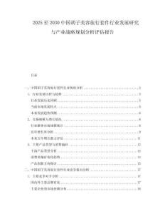 2025至2030中國胡子美容旅行套件行業(yè)發(fā)展研究與產業(yè)戰(zhàn)略規(guī)劃分析評估報告