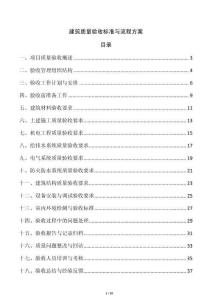 建筑質(zhì)量驗收標準與流程方案