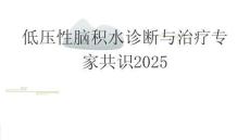 低壓性腦積水診斷與治療專家共識2025