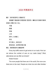 2025年圖表作文