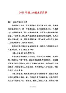 2025年墻上的鯊魚讀后感