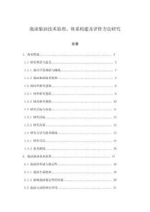 泡沫驅(qū)油技術(shù)原理、體系構(gòu)建及評價方法研究