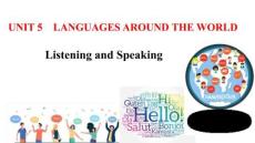 人教版必修第一冊Unit5 Languages around the World Listening and Speaking課件(內(nèi)嵌音頻)