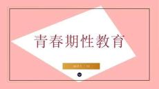 性教育專題課程16青春期性健康教育（40頁PPT）
