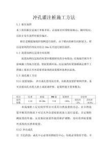 沖孔灌注樁施工方法