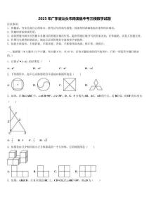 2025年廣東省汕頭市南澳縣中考三模數(shù)學(xué)試題含解析