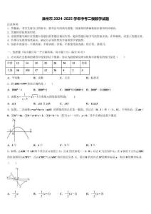 漳州市2024-2025學(xué)年中考二模數(shù)學(xué)試題含解析