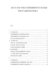 2025至2030全球及中國彈道瞄準軟件行業市場深度研究與戰略咨詢分析報告