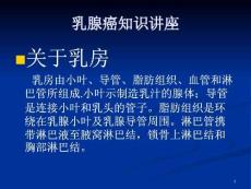 乳腺癌講座ppt課件