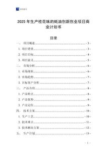2025年生產(chǎn)桂花味的蠔油創(chuàng)新創(chuàng)業(yè)項(xiàng)目商業(yè)計(jì)劃書
