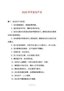 2025年平安生產(chǎn)日