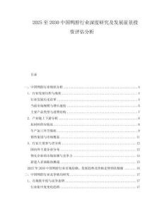 2025至2030中國(guó)鴨脖行業(yè)深度研究及發(fā)展前景投資評(píng)估分析