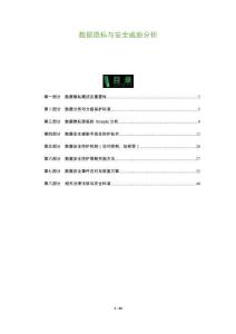 數(shù)據(jù)隱私與安全威脅分析-洞察及研究