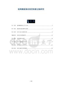 視網(wǎng)膜脫落后視覺恢復過程研究-洞察及研究