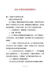 2025年校內(nèi)外的風(fēng)景作文