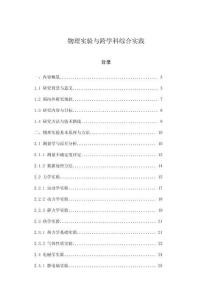 物理實(shí)驗(yàn)與跨學(xué)科綜合實(shí)踐